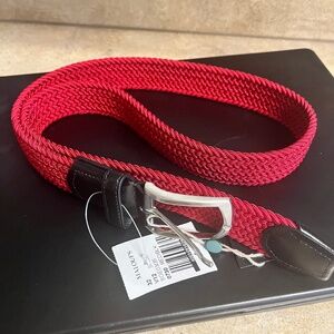 NWT Simonnot Godard Red Braid belt